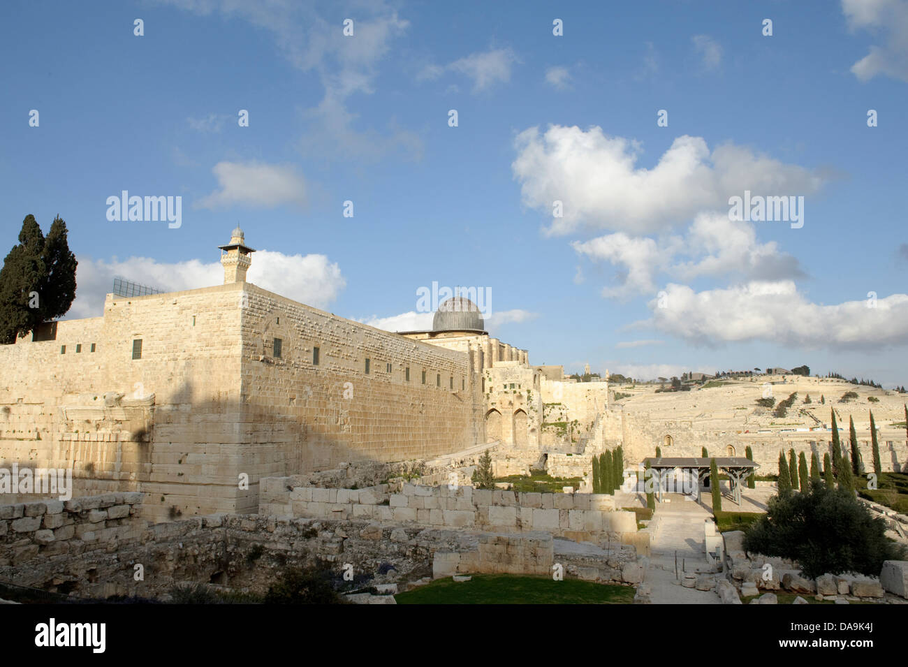 Al-Aqsa Moschee, Religion, Islam, Israel, Jerusalem, Naher Osten, Nahost, Wand Stockfoto