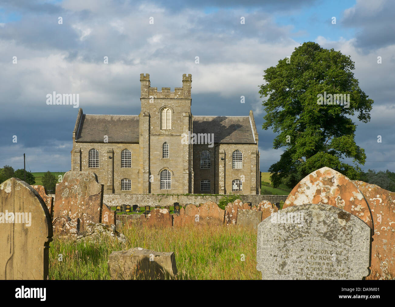 Vereinigte Pfarrkirche bei Grenzgebietes, Dumfriesshire, Schottland, UK Stockfoto