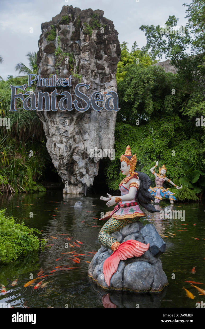 Phuket Fantasea ist Kultur- und Unterhaltung Themenpark am Kamala Beach Phuket. Stockfoto