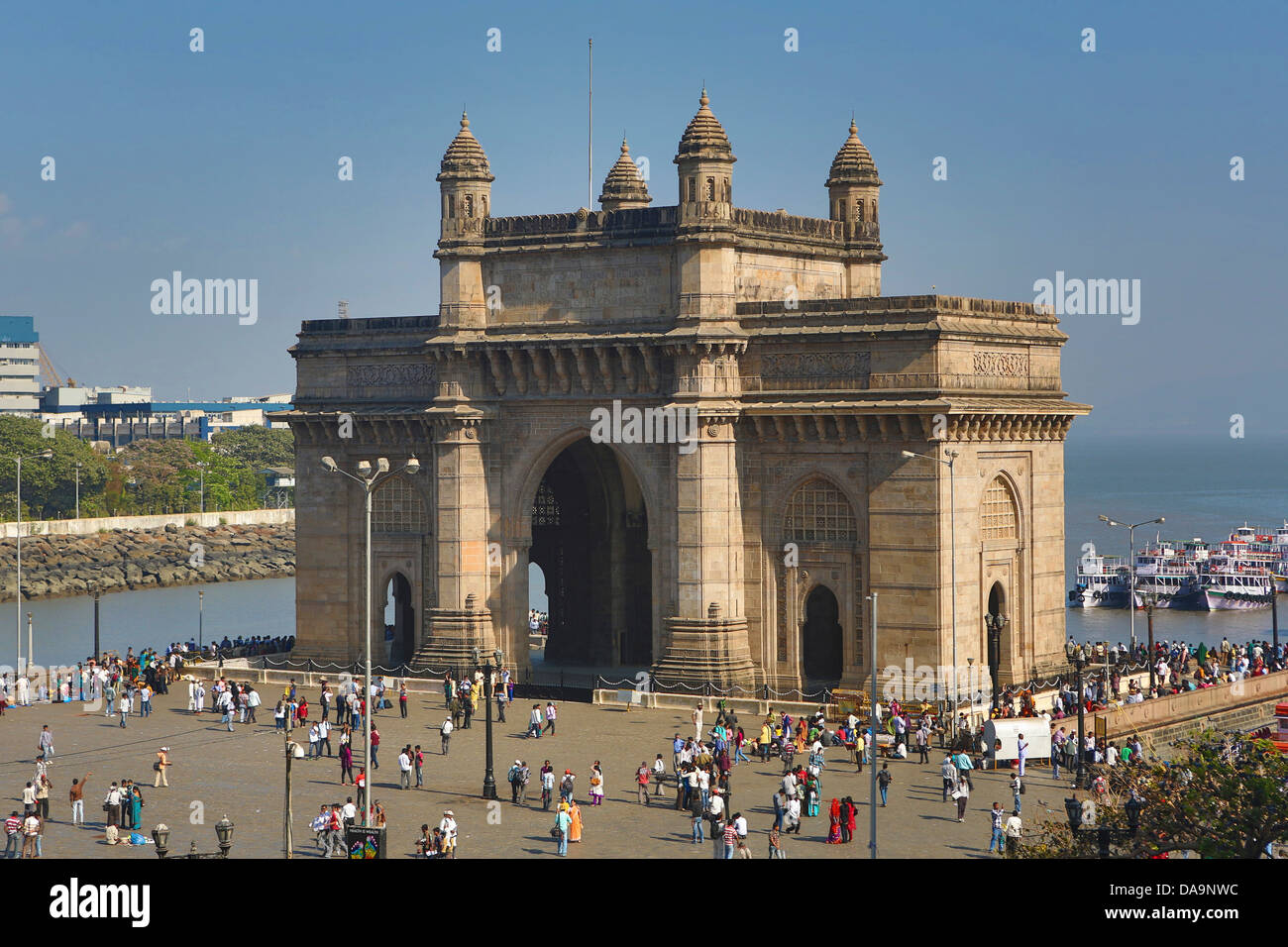 Indien, Süd-Indien, Asien, Maharashtra, Mumbai, Bombay, Stadt, Colaba, Bezirk, Gateway Of India, Südindien, Gebäude, Gateway, Stockfoto