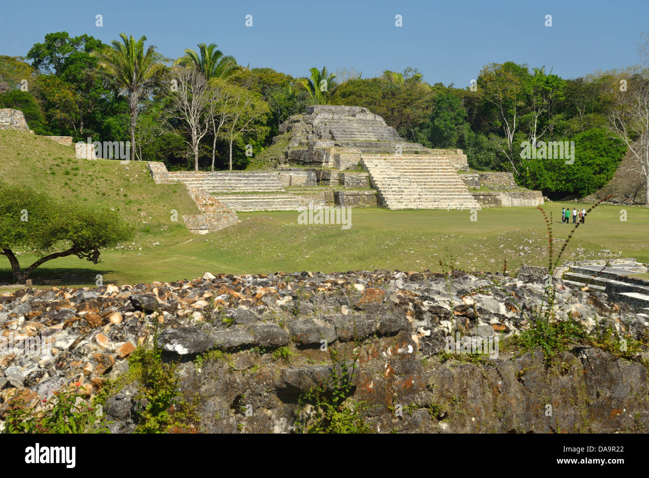 Belize City, Mittelamerika, Belize, Altun HA, Maya, archäologische, Pyramide, indisch Stockfoto