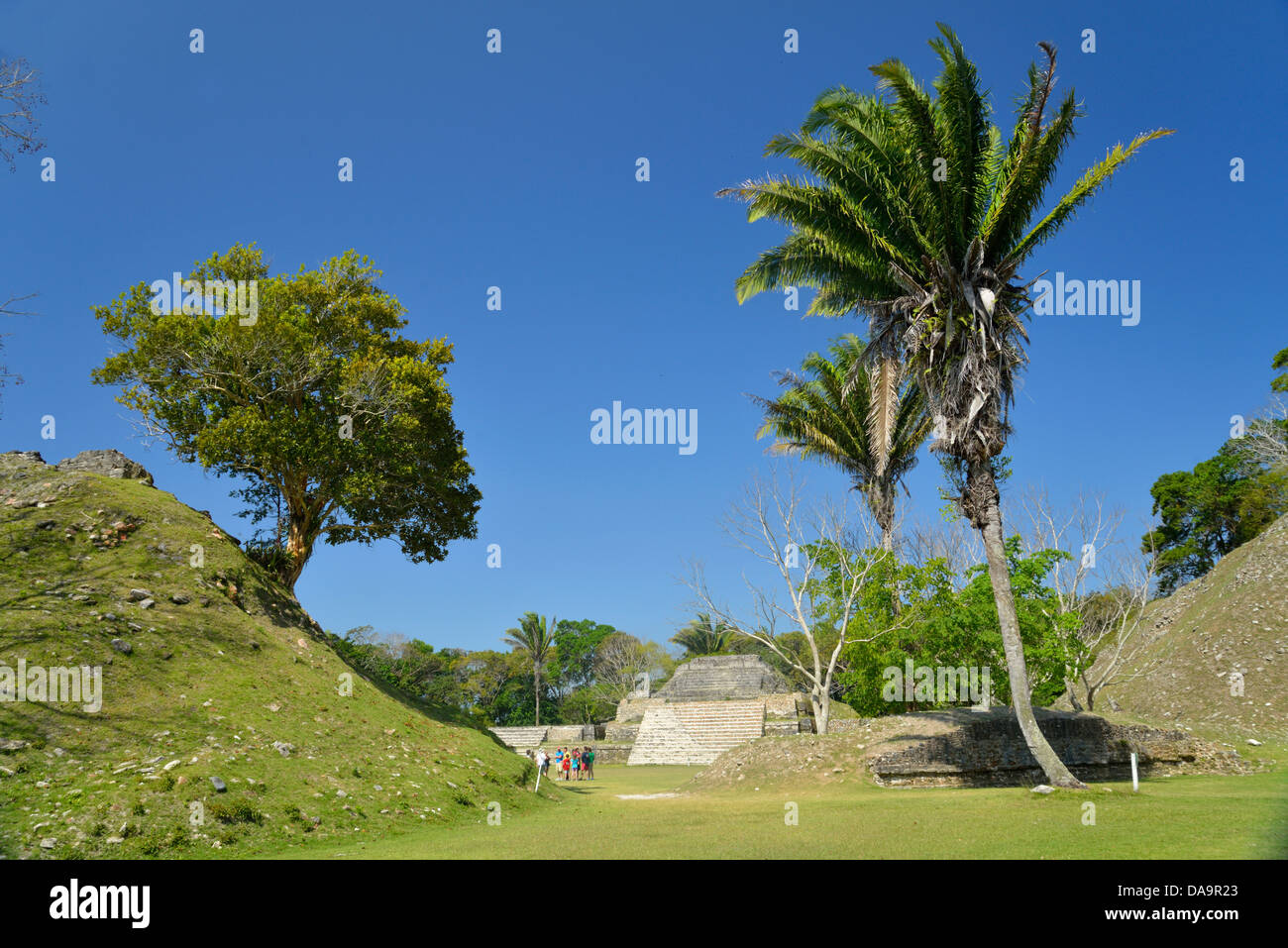 Belize City, Mittelamerika, Belize, Altun HA, Maya, archäologische, Pyramide, indisch Stockfoto