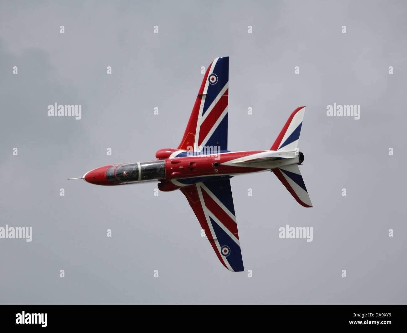 BAE Hawk Jet Trainer in einer Sonderlackierung für die Diamant-Jubiläum von Königin Elizabeth II im Jahr 2012 Stockfoto