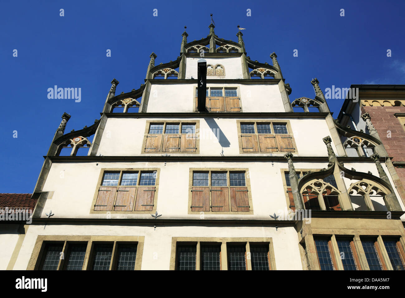 Wippermannsches Haus in der Kramerstrasse von Lemgo, Weserbergland, Nordrhein-Westfalen Stockfoto