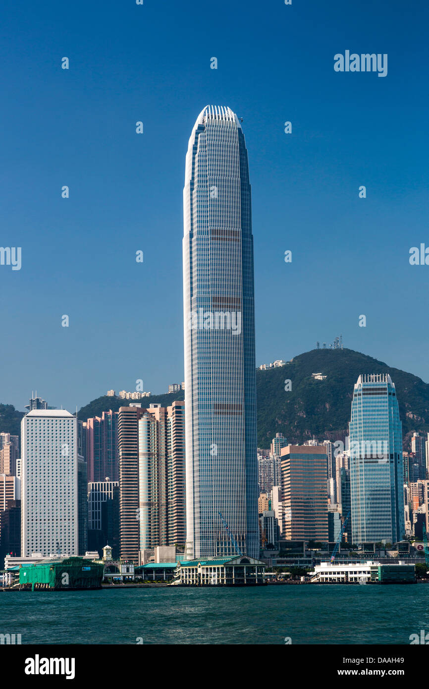 Hong Kong, China, Asien, Stadt, Financial, Center, Gebäude, Architektur, Gebäude, Central, Modern, Skyline, Hochhäuser, Victo Stockfoto