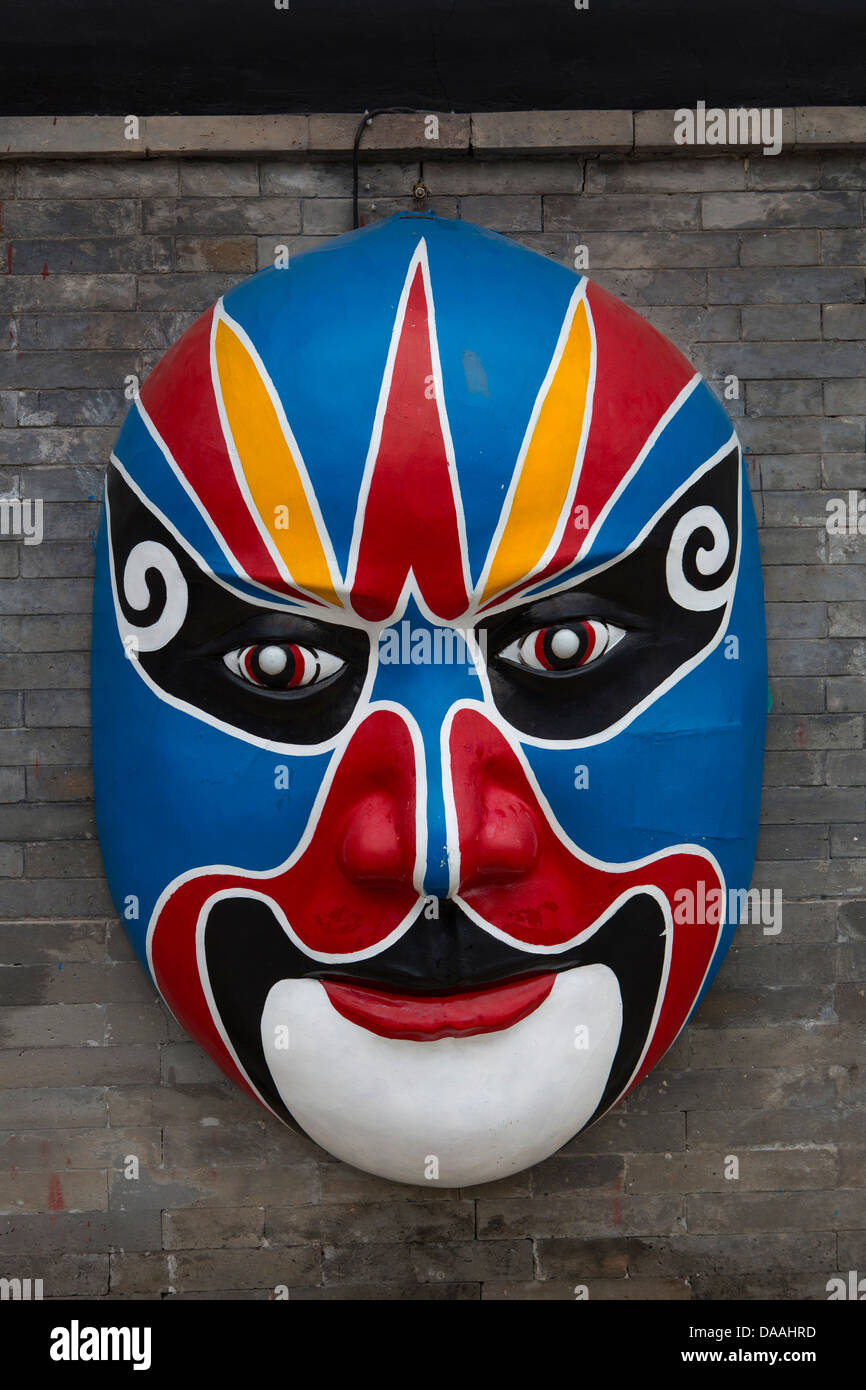 China, Shenzhen, Stadt, Asien, Splendid China Park, traditionelle Maske, Park, bunt, Farben, Gesicht, berühmte, Maske, Tradition Stockfoto