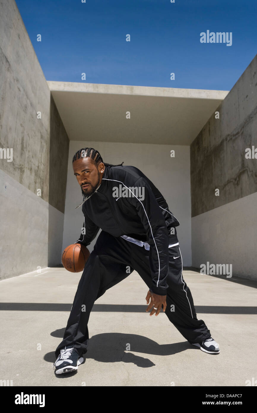 LOS ANGELES, CA-Juni 06: Ronny Turiaf spielen Basketball in Los Angeles, Kalifornien, USA am 6. Juni 2007. Stockfoto