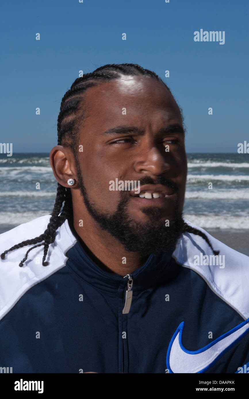 LOS ANGELES, CA-Juni 06: Ronny Turiaf spielen Basketball in Los Angeles, Kalifornien, USA am 6. Juni 2007. Stockfoto