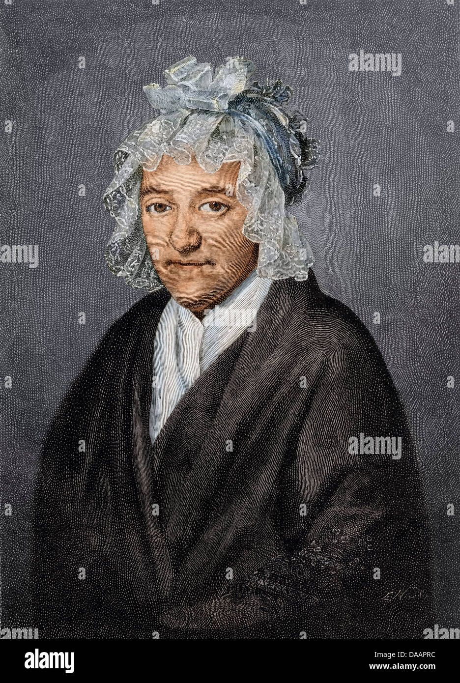 Mutter von Ludwig van Beethoven. Digital farbige Gravur eines Gemäldes von beckenkamp Stockfoto