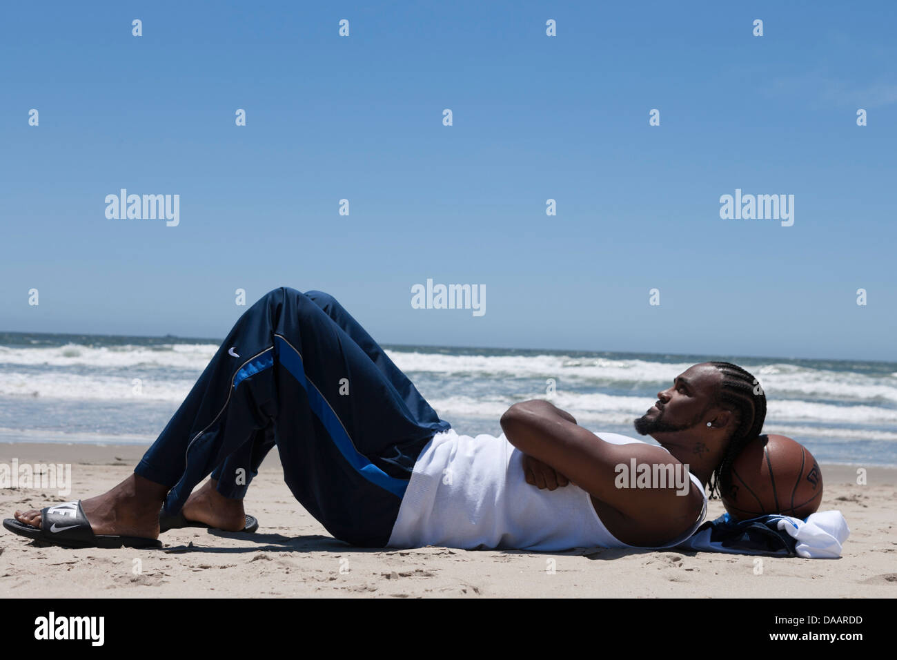 LOS ANGELES, CA-Juni 06: Ronny Turiaf spielen Basketball in Los Angeles, Kalifornien, USA am 6. Juni 2007. Stockfoto