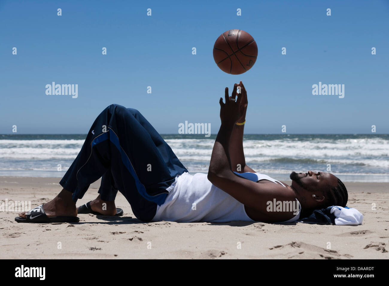 LOS ANGELES, CA-Juni 06: Ronny Turiaf spielen Basketball in Los Angeles, Kalifornien, USA am 6. Juni 2007. Stockfoto