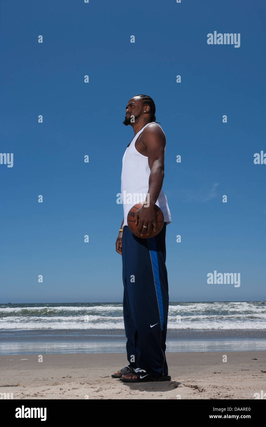 LOS ANGELES, CA-Juni 06: Ronny Turiaf spielen Basketball in Los Angeles, Kalifornien, USA am 6. Juni 2007. Stockfoto