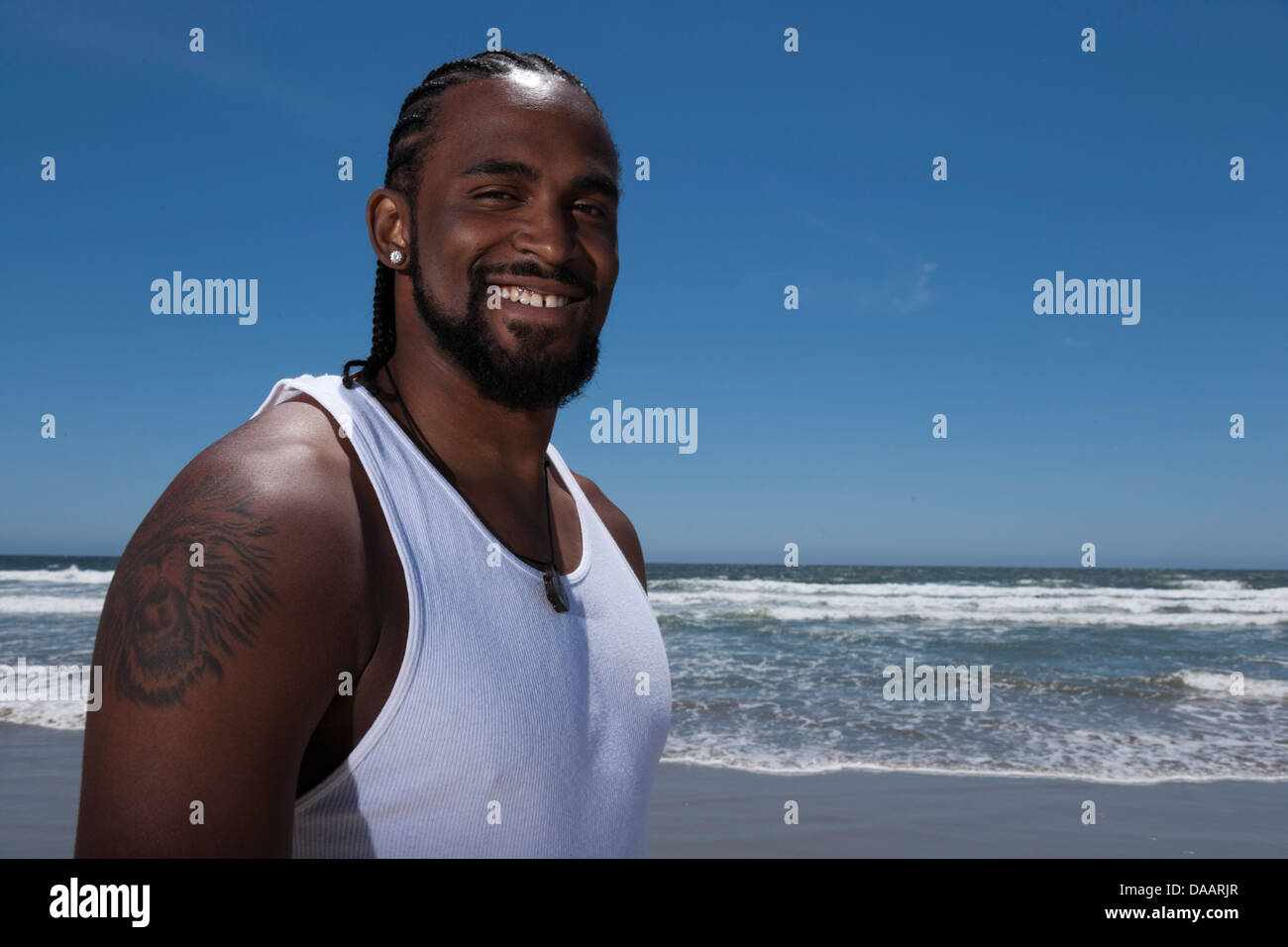 LOS ANGELES, CA-Juni 06: Ronny Turiaf spielen Basketball in Los Angeles, Kalifornien, USA am 6. Juni 2007. Stockfoto