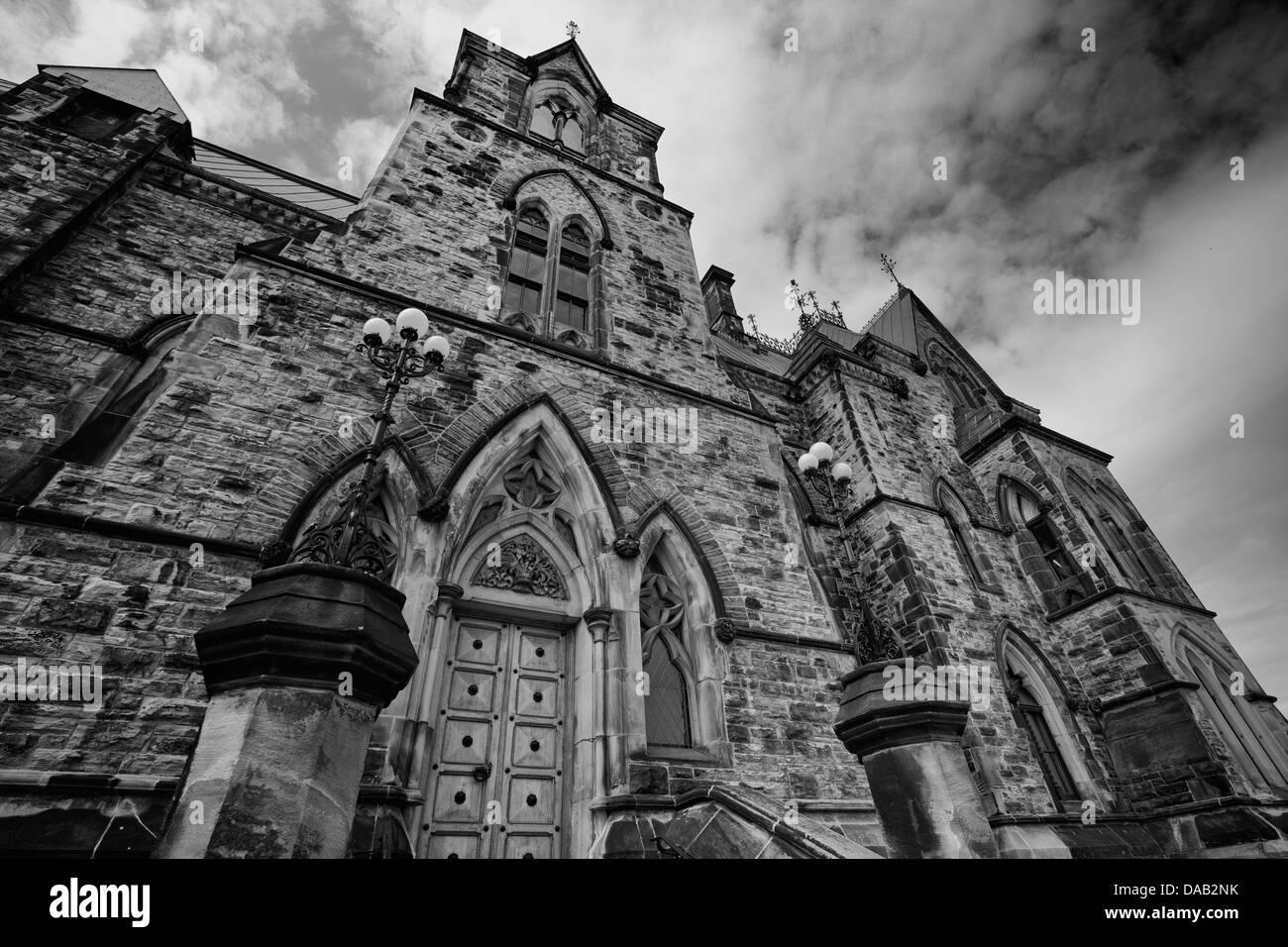 Ostblock aufbauend auf Parlament-Hügel-ottawa Stockfoto