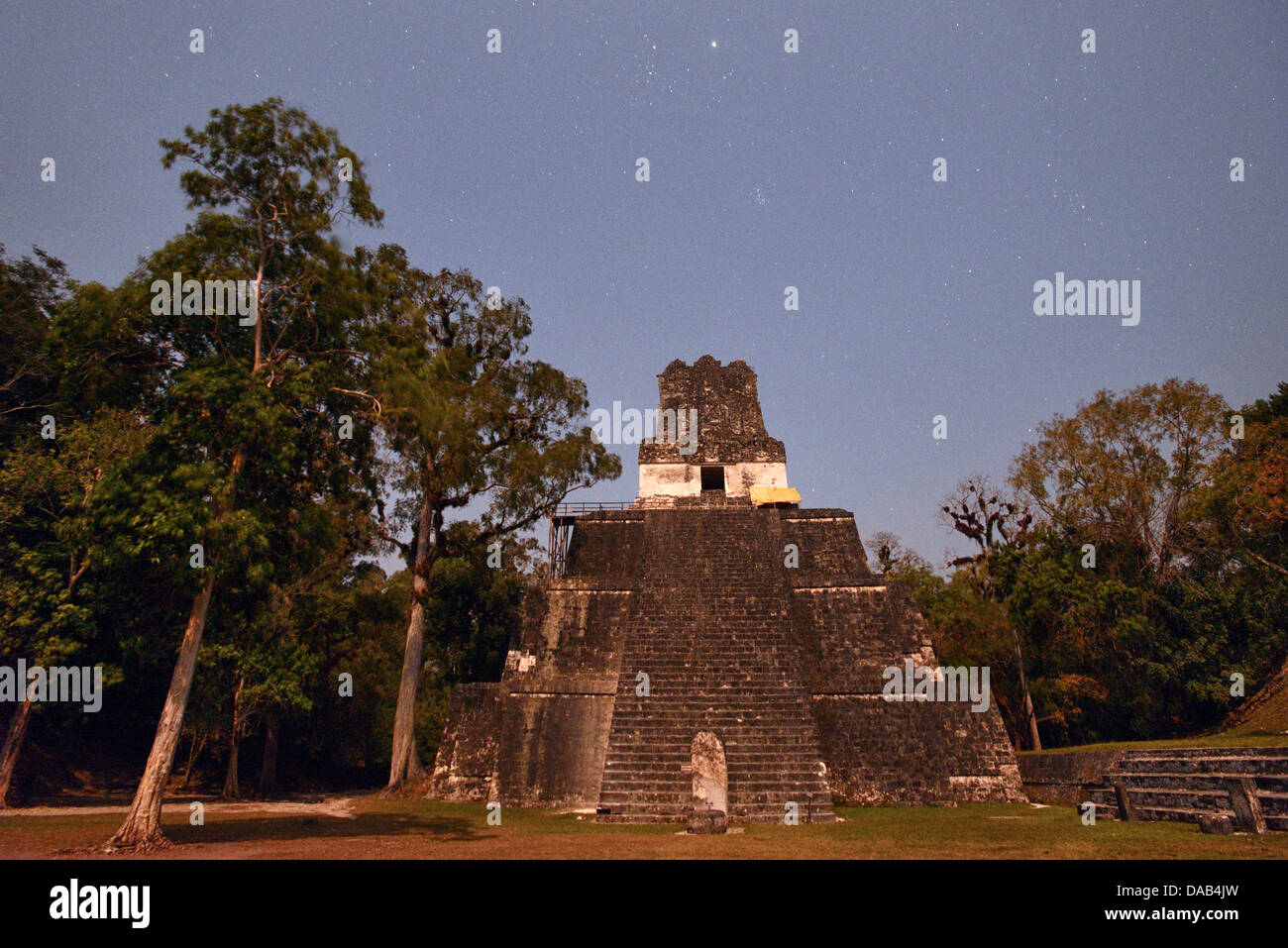 Mittelamerika, Guatemala, Petén, Mundo Maya, Maya, archäologische, UNESCO, Welterbe, Tikal, Dschungel, Pyramide, Meso-amerik. Stockfoto