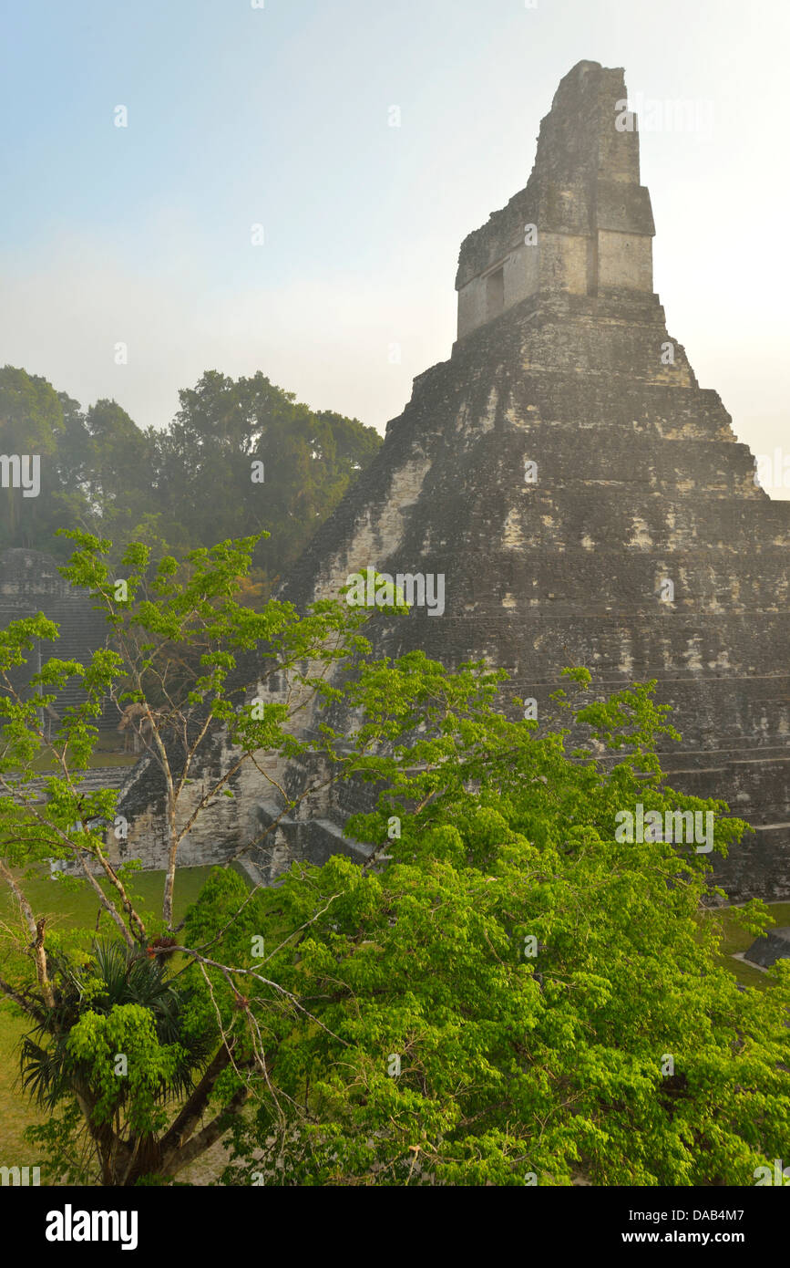 Mittelamerika, Guatemala, Petén, Mundo Maya, Maya, archäologische, UNESCO, Welterbe, Tikal, Meso Amerika, Pyramide Stockfoto