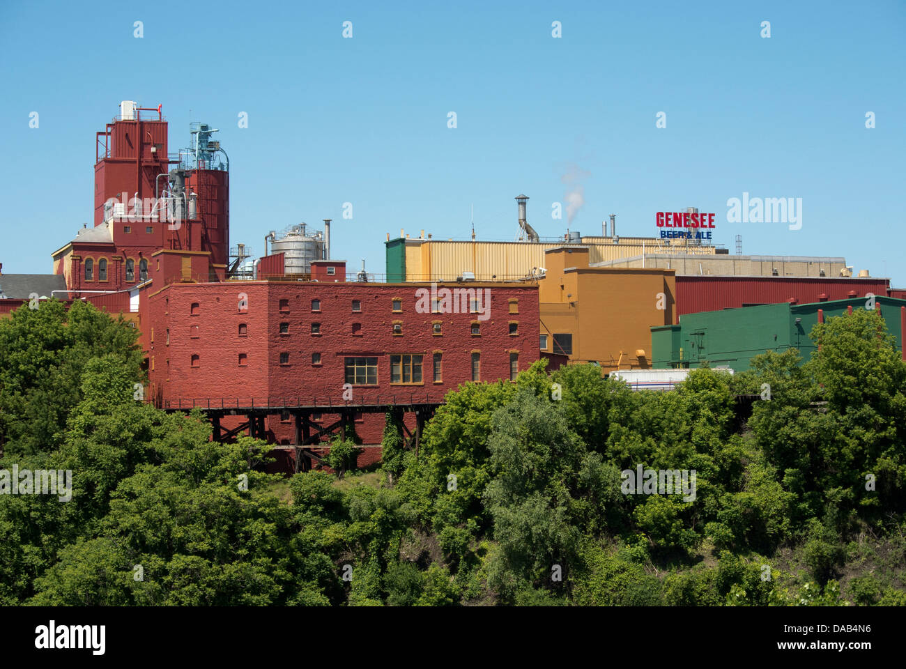 Genesee Brauerei in Rochester NY. Stockfoto