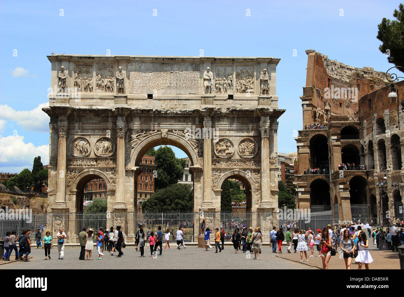 Bogen des Constantin.Rome. Stockfoto