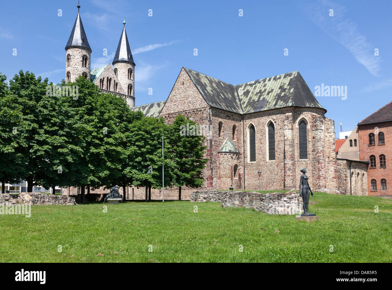 Kunstmuseum Kloster Unser Lieben Frauen, Magdeburg, Sachsen Anhalt, Deutschland Stockfoto