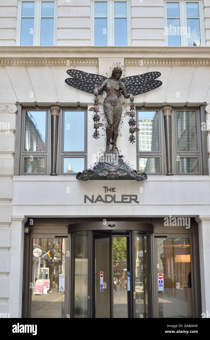 Die Nadler-Boutique-Hotel in Soho, London, UK. Stockfoto