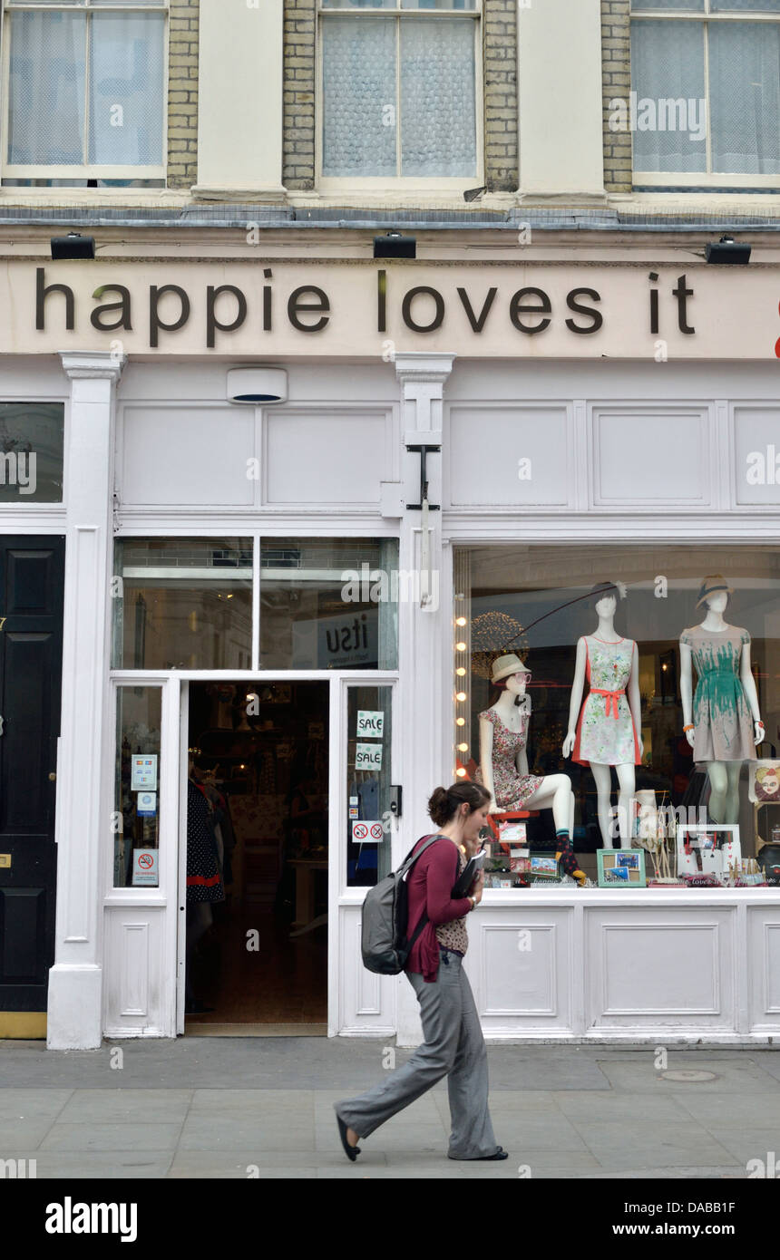 Happie liebt es Fashion Boutique im Theatre Royal Drury Lane, Covent Garden, London, UK. Stockfoto
