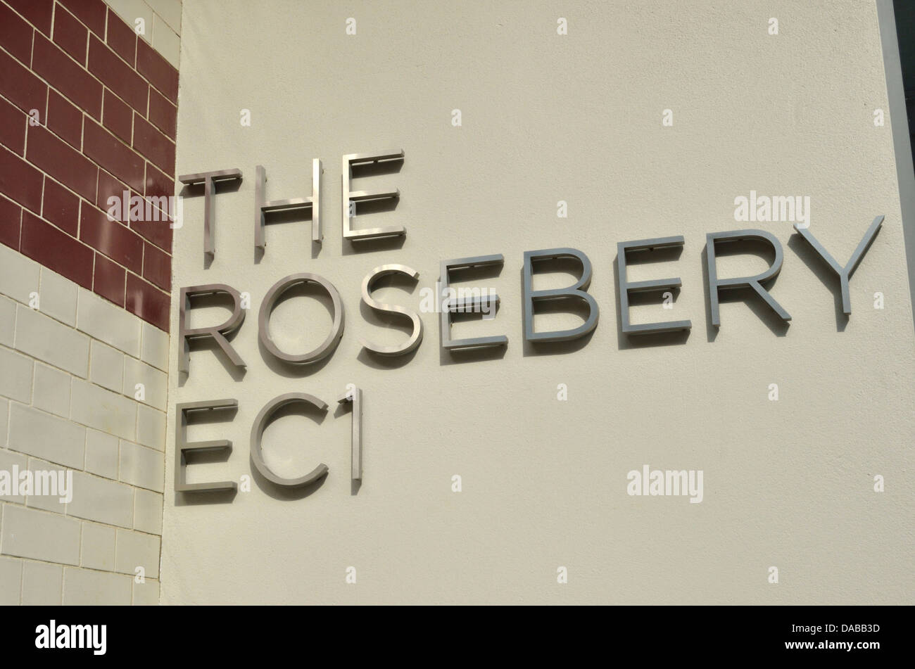 Die Rosebery Apartments in Rosebery Avenue, Clerkenwell, London, Großbritannien. Stockfoto