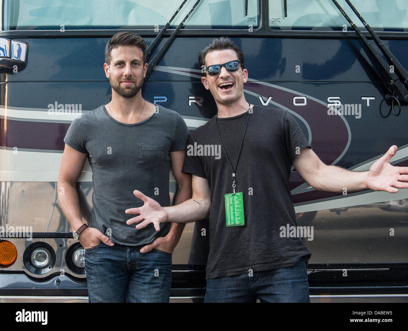 Marc Roberge und Jerry DePizzo der Band O.A.R Stockfoto
