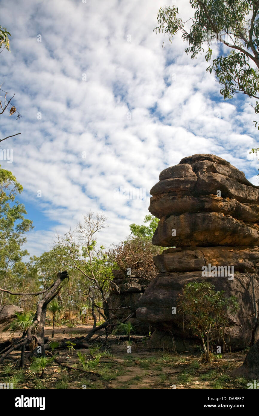 Felsformation, Ubirr, Kakadu-Nationalpark, Northern Territory, Australien Stockfoto