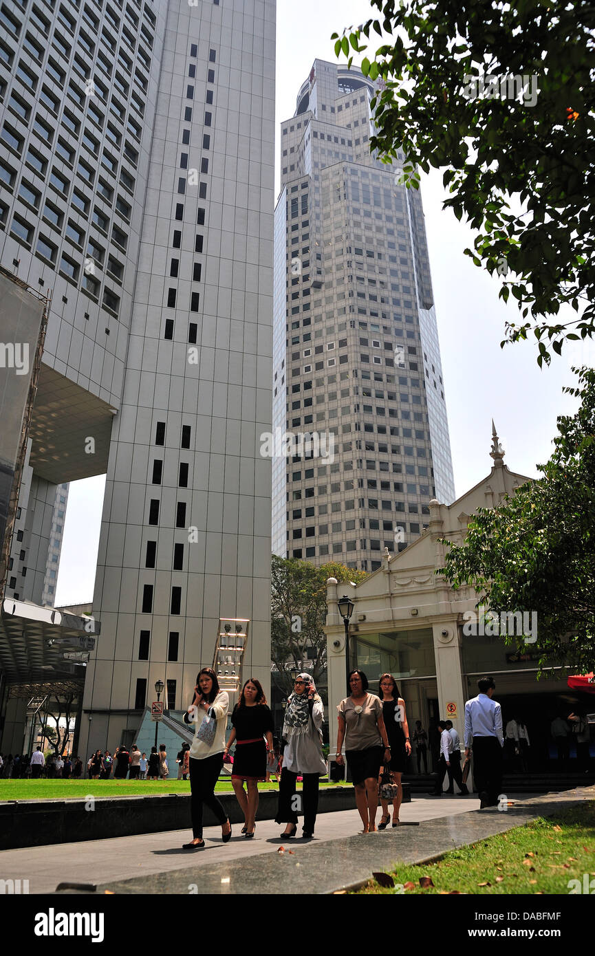 Professionelle Leute Raffles Hotel Singapur Stockfoto