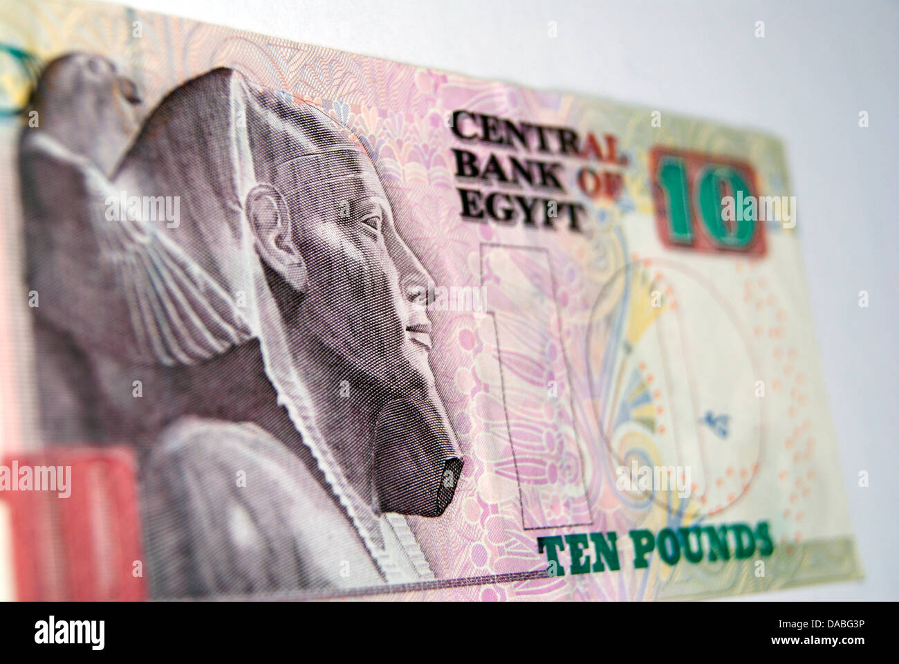 Ägypten Währung beachten Sie zehn Pfund Ägyptisches Pfund Stockfoto