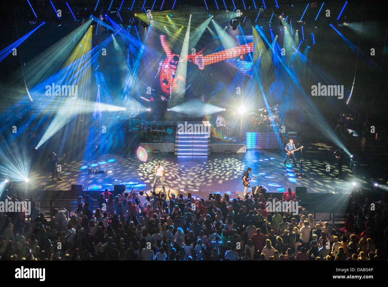 Luke Bryan die live Stockfoto