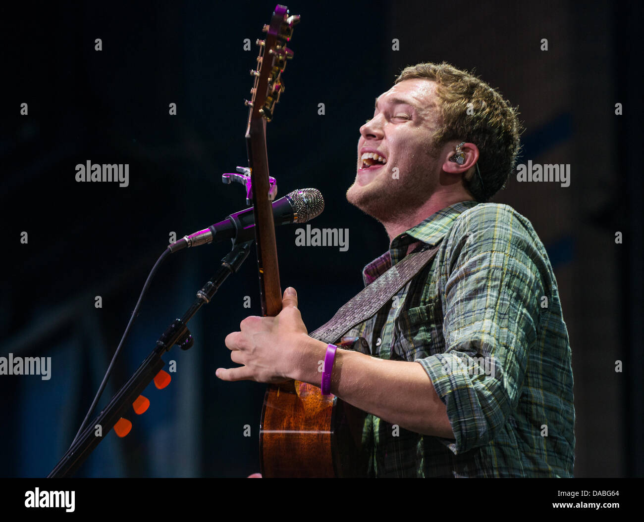 Phillip Phillips die live Stockfoto