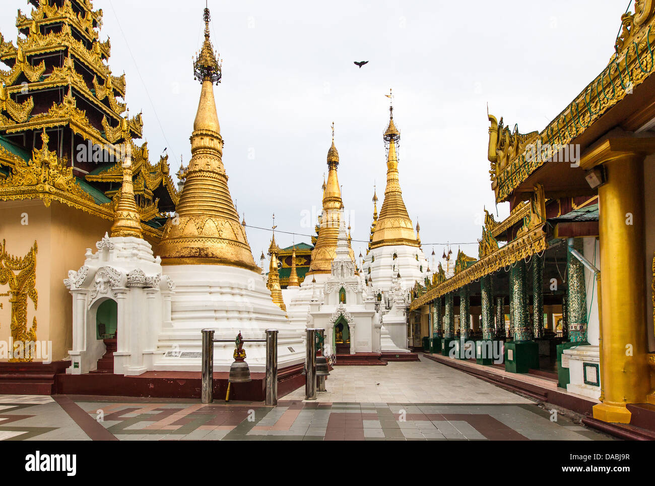 Shwedagon Pagode Rangun Myanmar Stockfoto