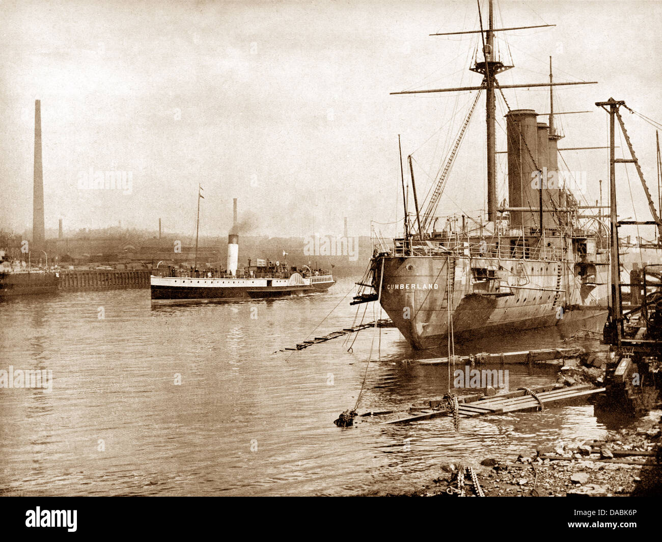 Glasgow Govan The Clyde frühen 1900er Jahren Stockfoto