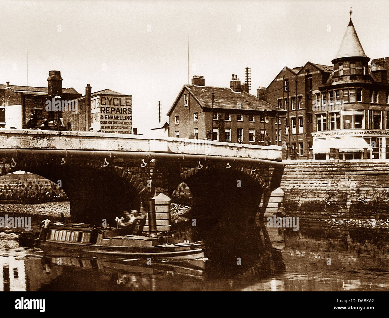 Warrington Brücke Anfang 1900 Stockfoto