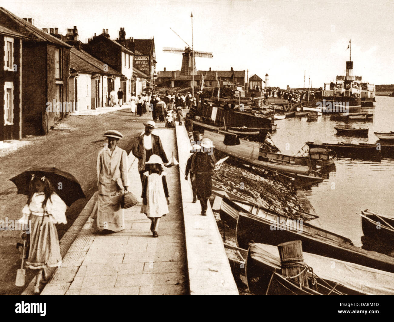 Littlehampton Pier Road frühen 1900er Jahren Stockfoto