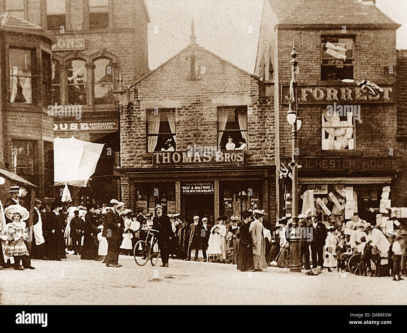 Elland Cross frühen 1900er Jahren Stockfoto