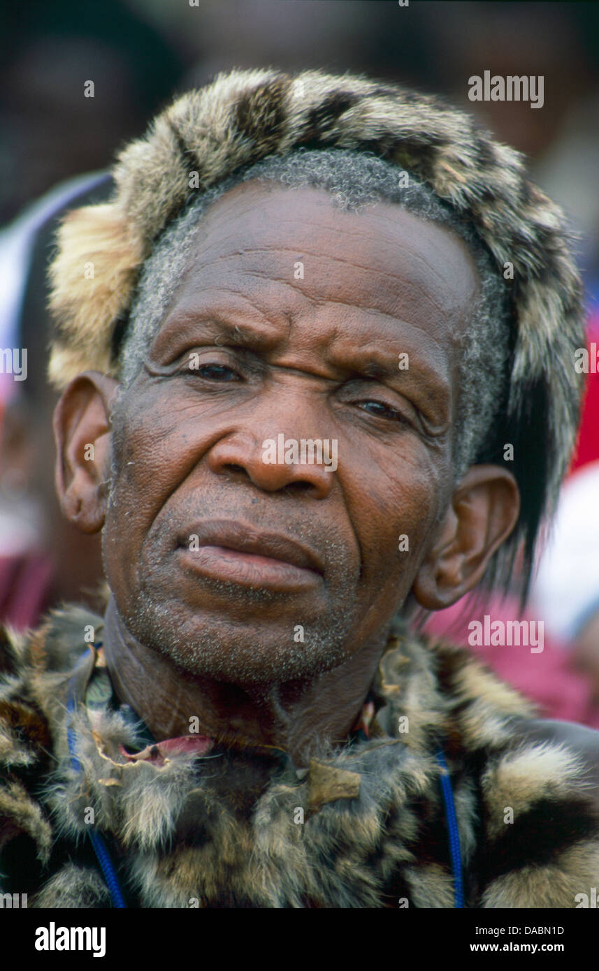 Tag des Denkmals in Südafrika fällt Zulu Feier Shaka Day zu Ehren Gründung König Zulu Nation an diesem Tag Zulu-Königs Stockfoto