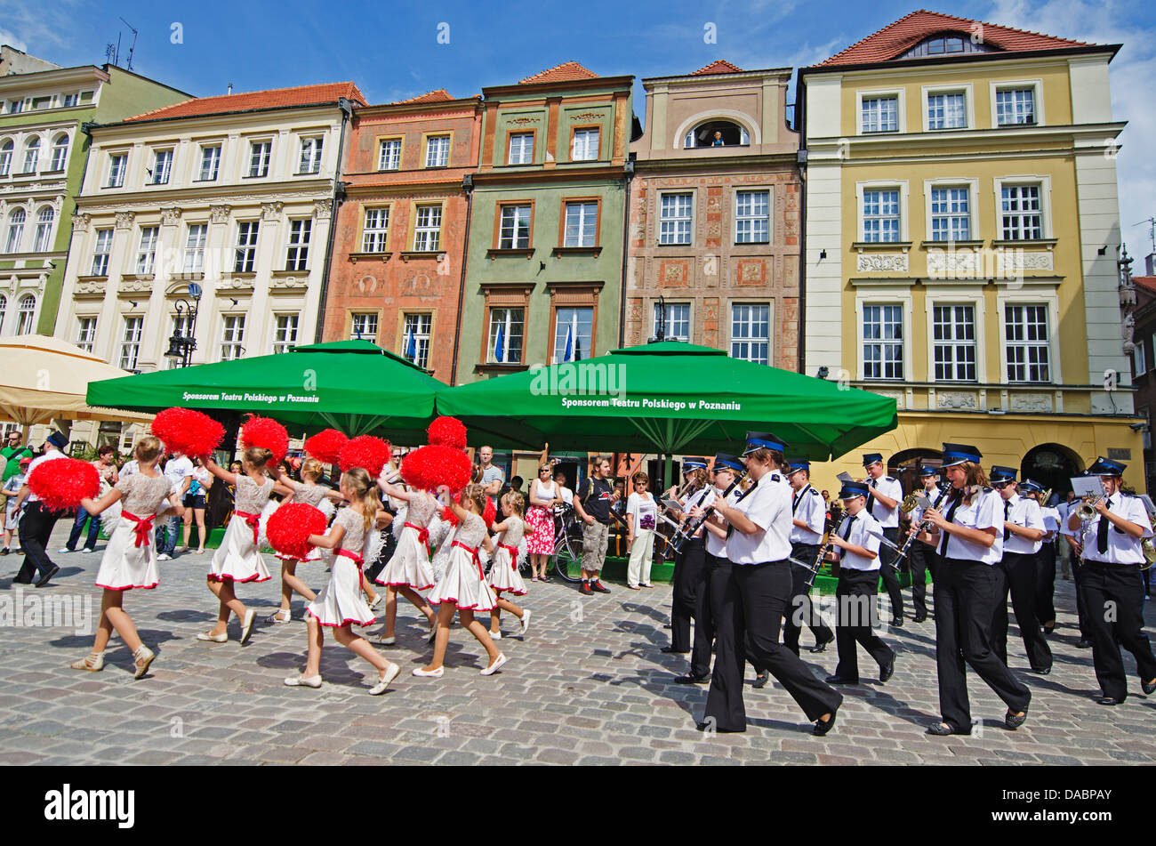 Quadratisch, historische Altstadt, Poznan, Polen, Europa-Markt Stockfoto