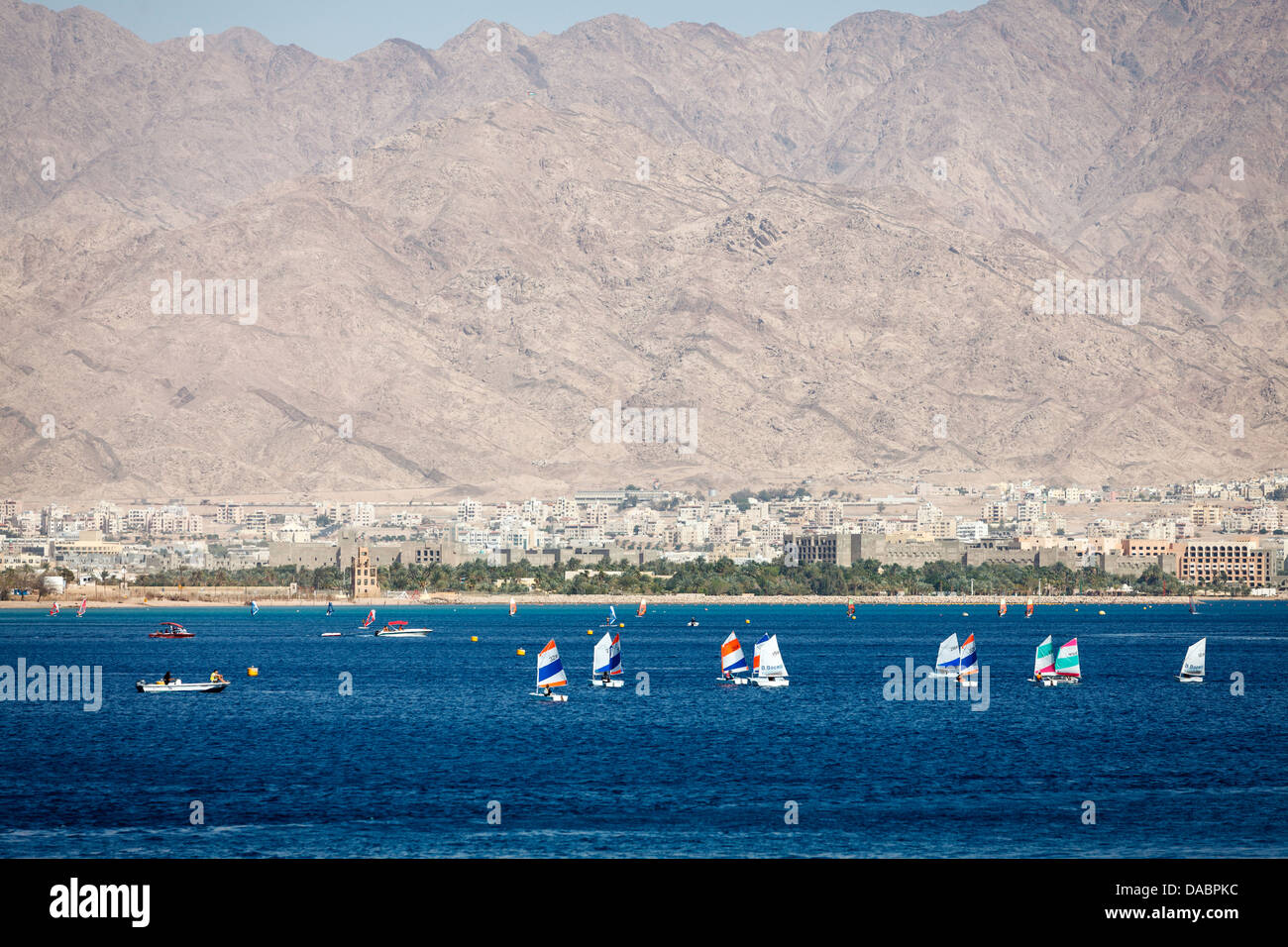 Windsurfen, Eilat, Israel, Nahost Stockfoto