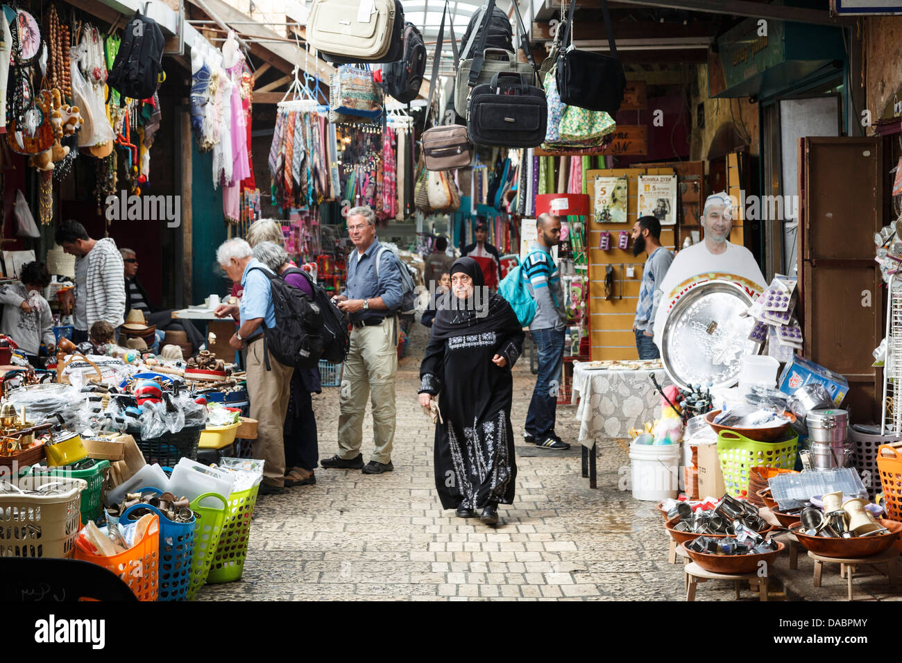 Der Markt in der Altstadt von Akko (Acre), Israel, Naher Osten Stockfoto