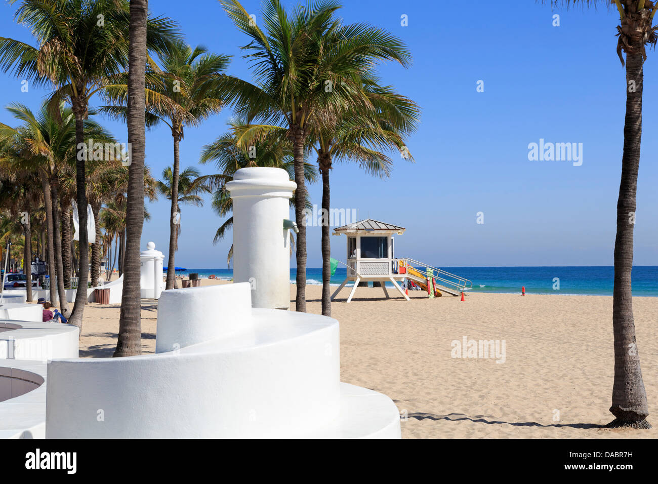 Beach am Ocean Boulevard, Fort Lauderdale, Florida, Vereinigte Staaten von Amerika, Nordamerika Stockfoto