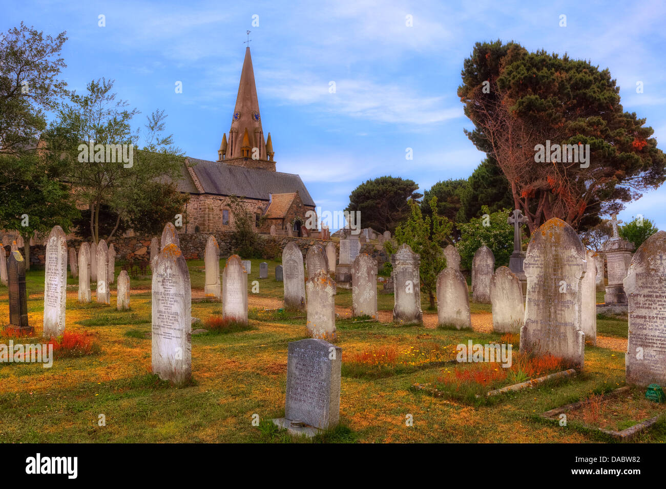 Vale-Pfarrkirche, Guernsey, Großbritannien Stockfoto
