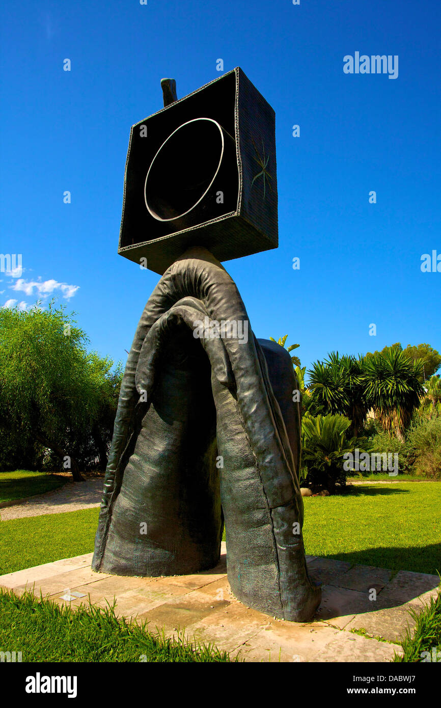 Skulptur, Joan Miro Stiftung, Palma, Mallorca, Spanien, Europa Stockfoto