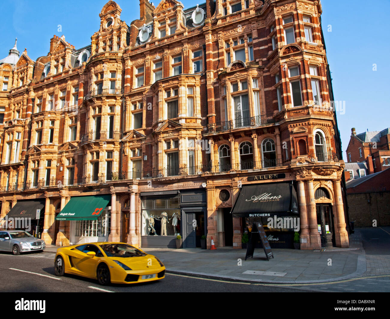 Architektur in gehobenen shopping District, Mayfair, City of Westminster, London, England, Vereinigtes Königreich Stockfoto