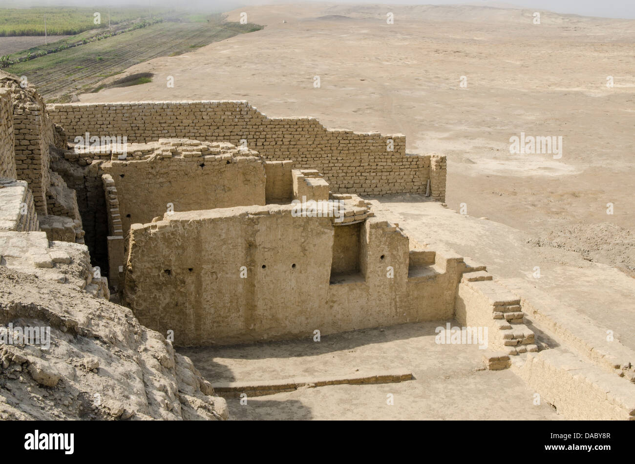 El Brujo archäologischen Komplex in der Nähe von Trujillo, Peru, Südamerika Stockfoto