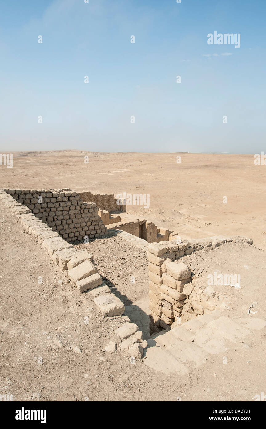 El Brujo archäologischen Komplex in der Nähe von Trujillo, Peru, Südamerika Stockfoto