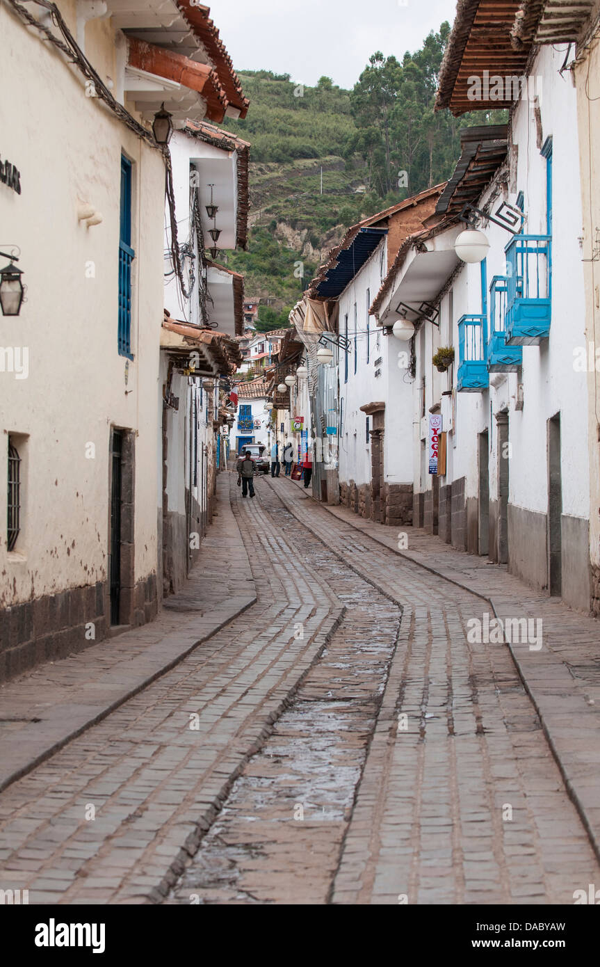 Straßenszene Cusco, Peru, Südamerika Stockfoto