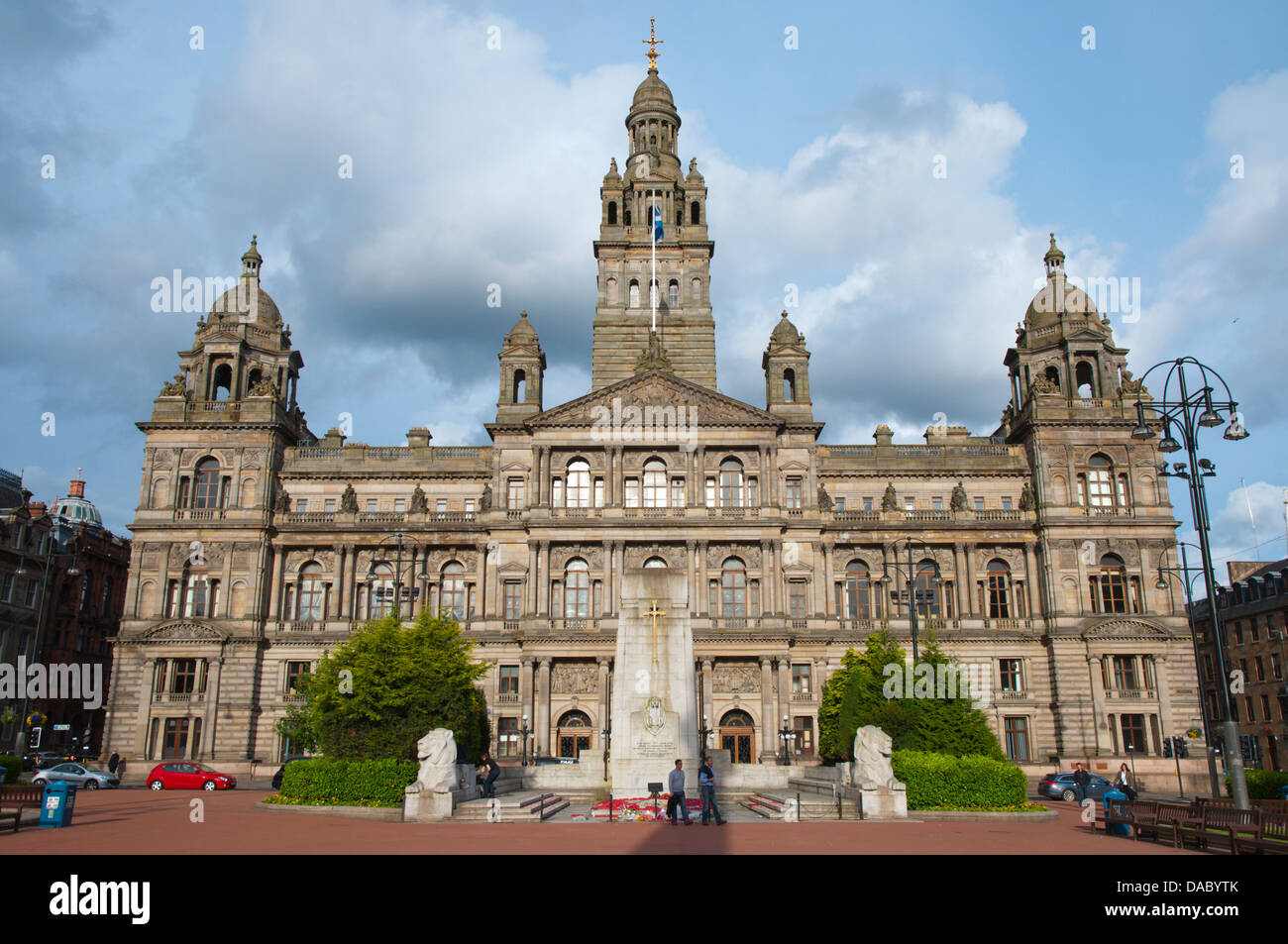Viktorianischen Ära Glasgow City Chambers Rathaus (1888) George Square Glasgow Schottland Großbritannien UK Mitteleuropa Stockfoto
