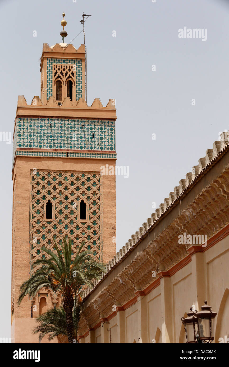 Kasbah Moschee, UNESCO-Weltkulturerbe, Marrakesch, Marokko, Nordafrika, Afrika Stockfoto